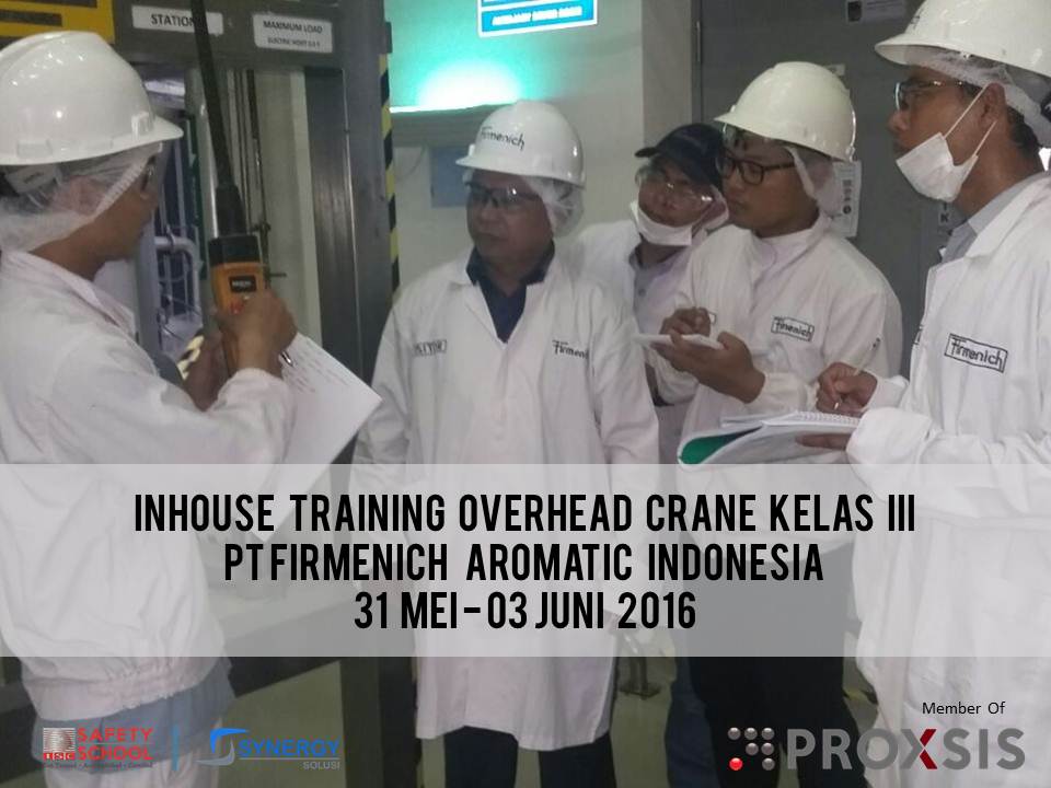 In House Training Overhead Crane, PT Firmenich Aromatic Indonesia